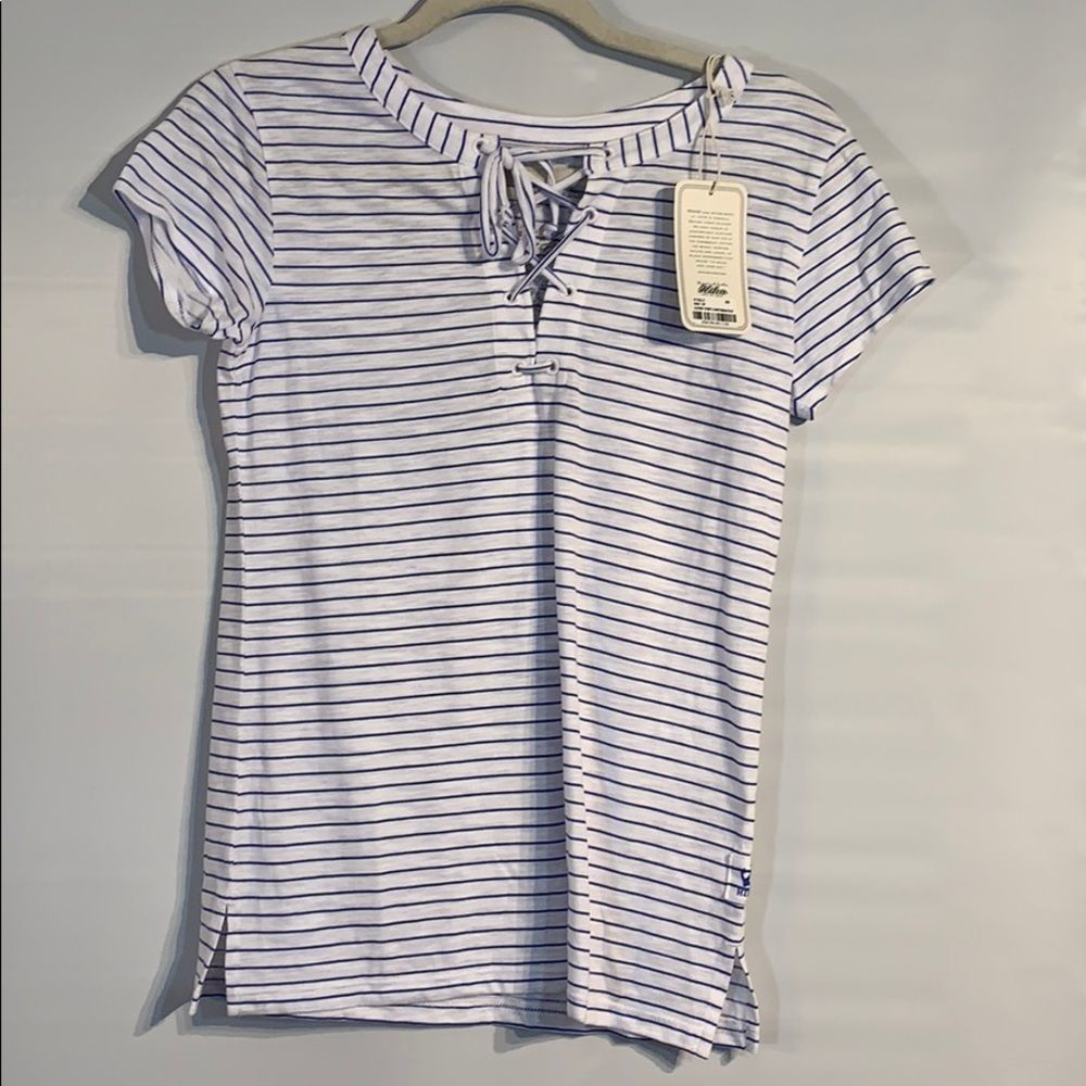 HiHo Striped Sage Top